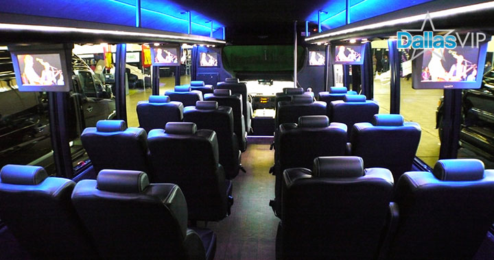 Luxury bus Dallas Seats