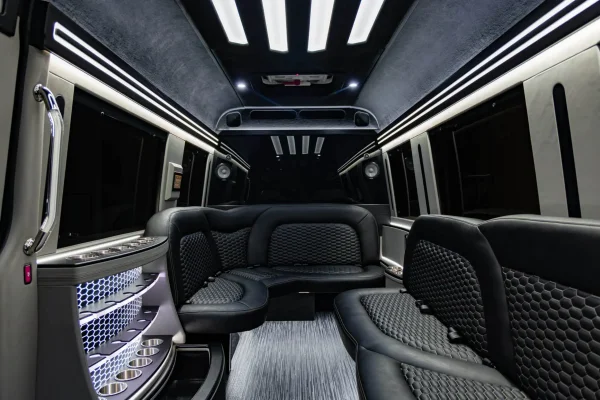Sprinter Limousine - Interior - Dallas VIP Transportation