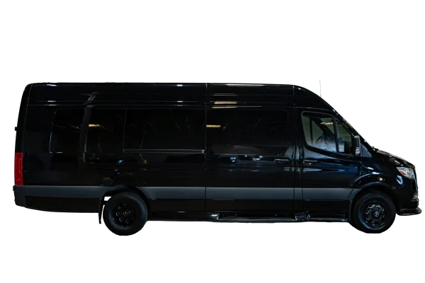 Sprinter Limousine - Side view - Dallas VIP Transportation
