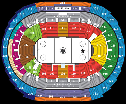 Dallas stars Seating chart